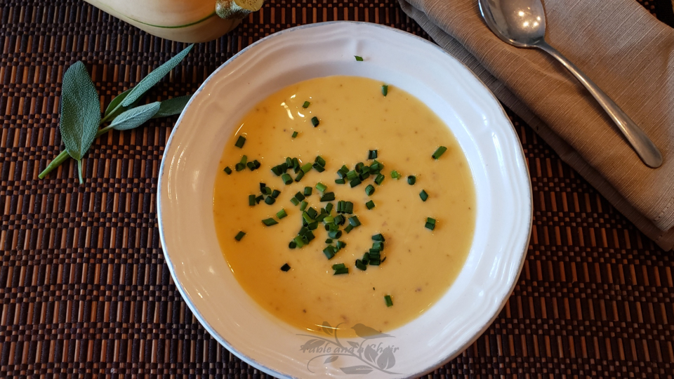 Creamy Cheddar Butternut Squash Soup