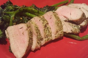 Herb Roasted Tenderloin with Broccoli Rabe