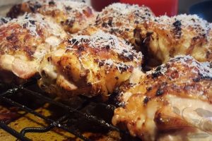 Parmesan and Sundried Tomato Chicken Thighs