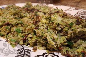 Shaved Brussels Sprouts with Bacon