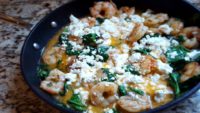 Garlic Butter Shrimp with Spinach and Feta Recipe